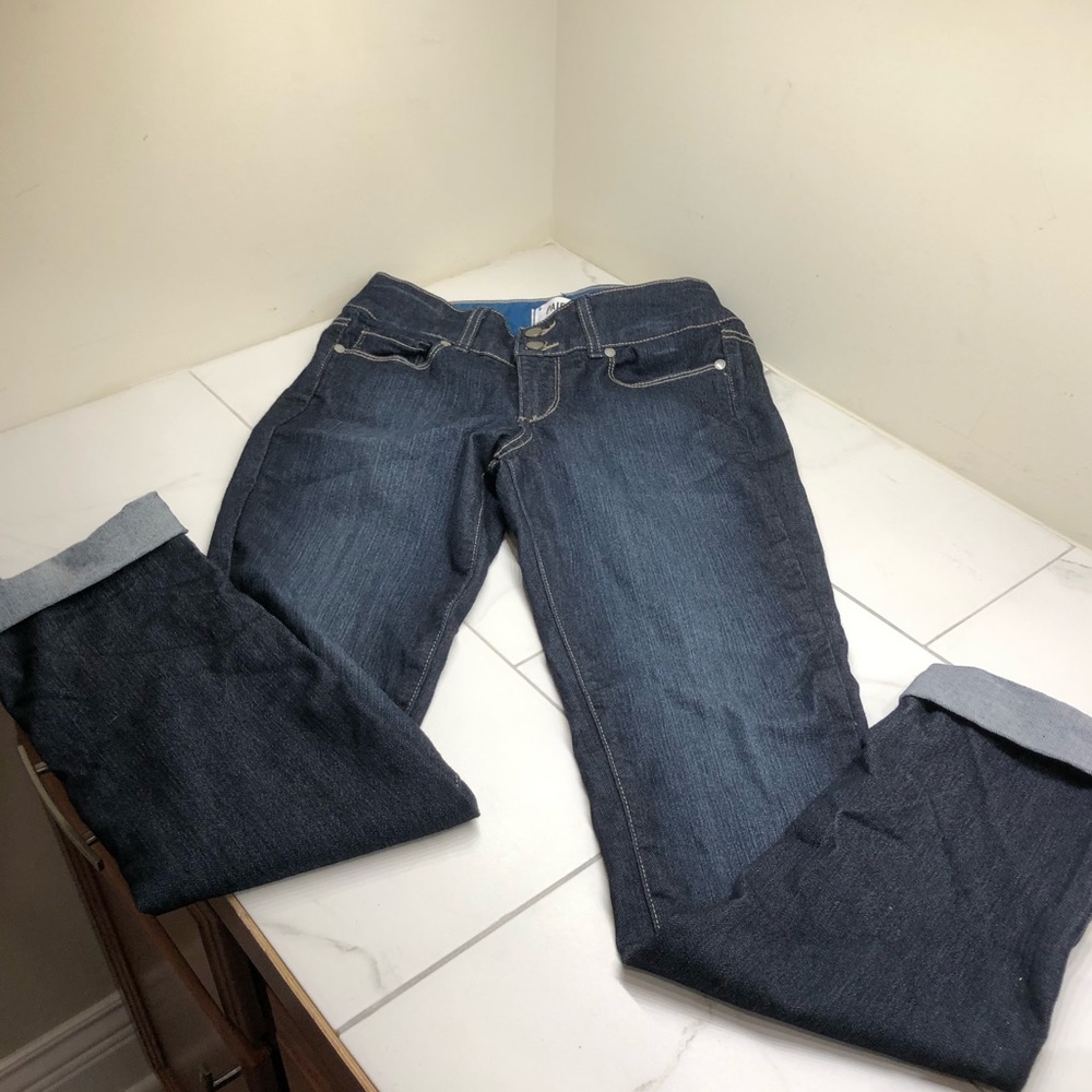 PAIGE Size 27 Cuffed Blue Denim Jeans